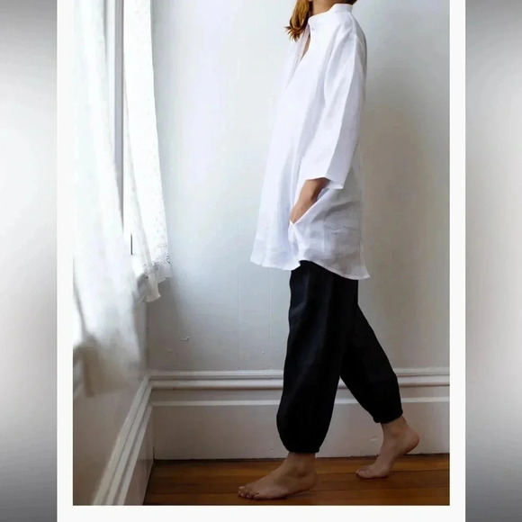 Jess Brown Atelier Tunic in Moon Linen - Picture 3 of 11